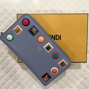 Fendi zip around wallet